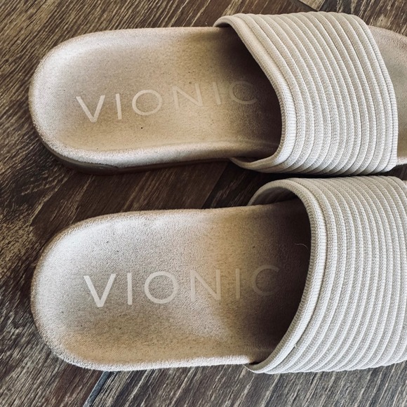 Vionic Evie Knit Slides Size 7.5 - Picture 3 of 5